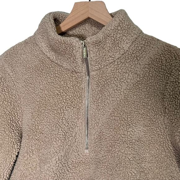 Calvin Klein Half-Zip Sherpa Jacket Size Medium - Picture 3 of 11
